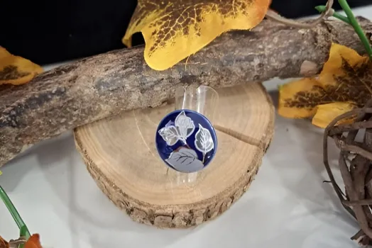 BAGUE RONDE BLEU DE FOUR