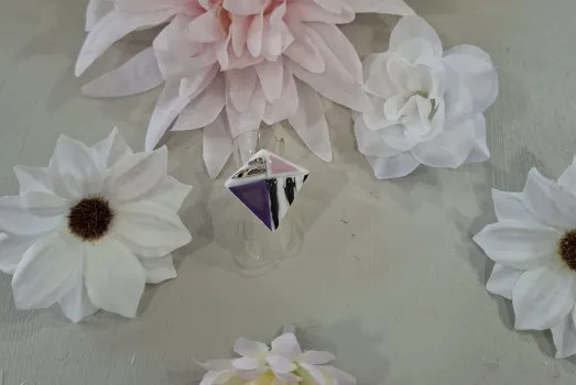 BAGUE LOSANGE PLATINE OR