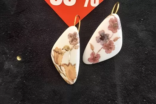 BOUCLE D'OREILLE ATOME FLEURS