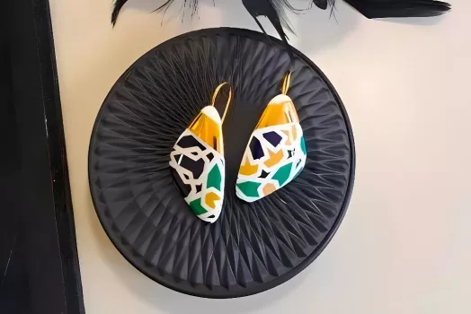 BOUCLE D'OREILLE ATOME OR