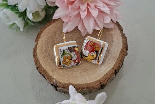 BOUCLE D'OREILLE CARRE