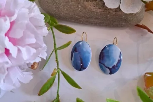 BOUCLE D'OREILLE OVALE