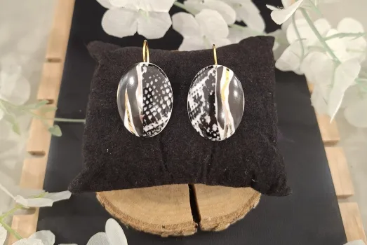 BOUCLE D'OREILLE OVALE