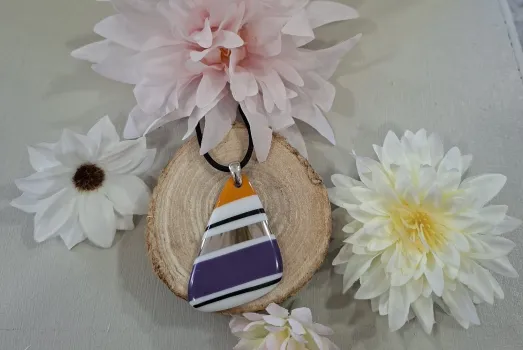 COLLIER ATOME N38 PLATINE