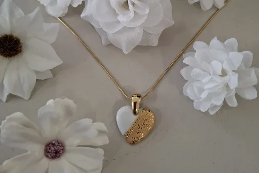 COLLIER  PT COEUR (Chaine inoxydable)