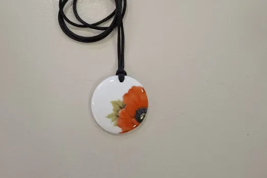 COLLIER ROND ORANGE