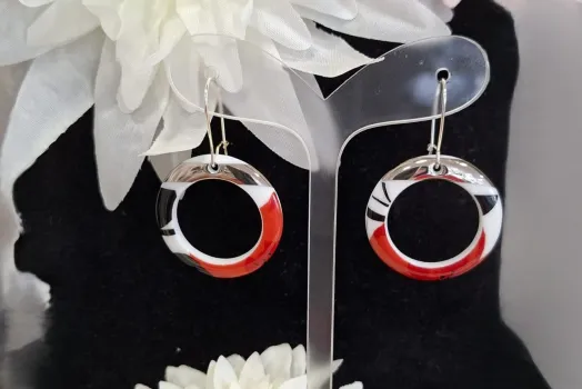 BOUCLE D'OREILLE CREOLE PLATINE