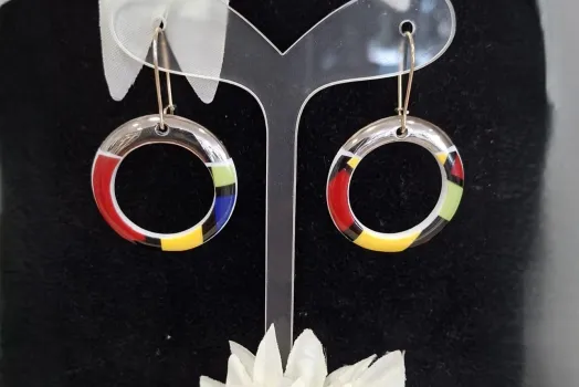 BOUCLE D'OREILLE CREOLE PLATINE